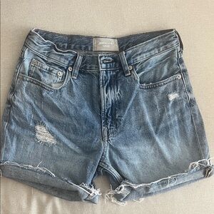 Everlane Distressed Denim Shorts